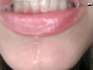 LTLGiantessClips - PennyPlace in Giantess Mouth & Nipple Play for JOI - Drool-7