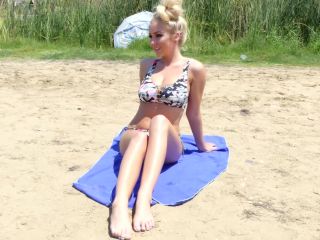 Camo Beach Bikini Nudism!-0
