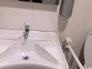 The Couple Fucks In The Public Bath At The Supermarket And Cums In Their Mouths. 1080p-2