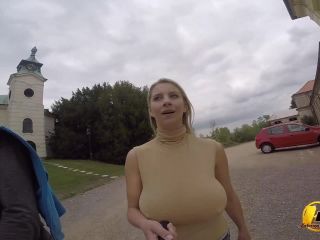 Katerina Hartlova Walk With My Photographer And Public Showing Boobs - (Big Tits porn)-1