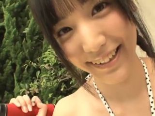 Japanese teen in bikini Yuri Hamada poses outdoors Teen!-9