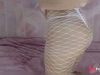 [GetFreeDays.com] Blonde in white tights loves to suck a toy, blowjob dildo, slobbery blowjob Adult Video April 2023-5