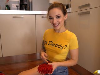 nylon femdom DownBlouse Jerk – Messy Work – Female Domination, Cleaning, wet-t-shirt on femdom porn-2