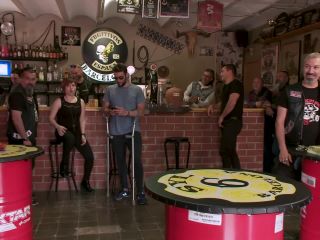 Mz Berlin, Candela – Busty Blonde Candela X Submits In Biker Bar – Public Disgrace – Hd 720P blowjob -5