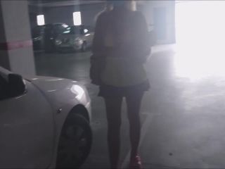 Natalie K Public masturbation fingering in carpark - Outdoors-1
