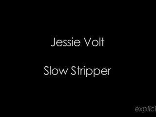 French porn star Jessie Volt strip-tease in  video-0