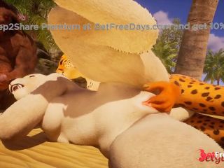 [GetFreeDays.com] Lesbian turns into a furry threesome in a hot Wild Life threesome Porn Leak May 2023-1