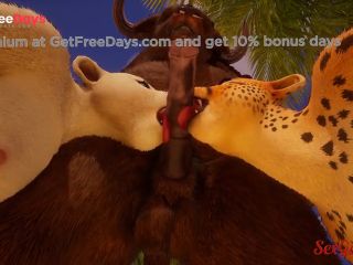 [GetFreeDays.com] Lesbian turns into a furry threesome in a hot Wild Life threesome Porn Leak May 2023-8