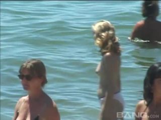 Perky Tits At The Beach Voyeur!-0
