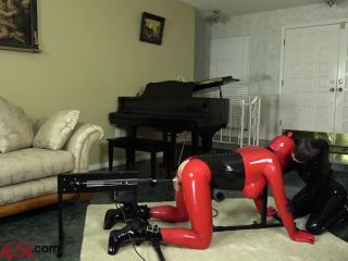 adult clip 42 Mistress Susi - The Rubberdoll on the Fucking Machine - Strapon fuck - k2s femdom - fetish porn fetish korea-7