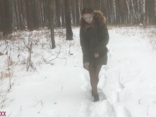 online clip 5 czech amateurs teen | Blowjob and Swallow in the Winter Woods | mary vinc xxx-0