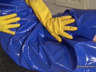 online xxx video 28 GloveMansion – Nesty plays with yellow rubber gloves on femdom porn bbw femdom-3