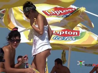 Incredible Plage Czech In France Girls Without Bra Nudism!-8