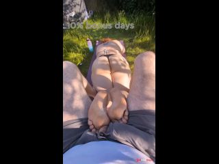 [GetFreeDays.com] POV Chubby GF absentmindedly teases your cock with her feet outdoors Porn Stream May 2023-1
