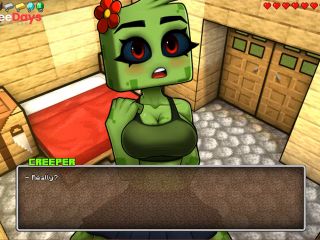 [GetFreeDays.com] Girl Plays HornyCraft - Creeper Girl Fucked Me I Love Her  - Creeper Route 2 Porn Video May 2023-5