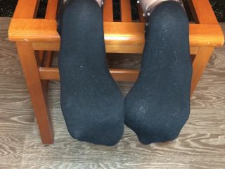 Kelly_feet my new beautiful black socks foot(porn)-6