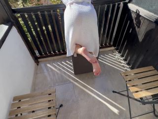 Risky Public Balcony Sex With Huge Creampie For Big Step Pussy Round Ass  Cock2Squirt 1080p-0