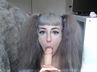 Elle Kat Dildo Sucking And Gagging - Webcam Girl Solo, Premium Webcam-9