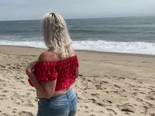 M@nyV1ds - Cameron Skye - MILF Public Beach Flashing and Pussy-0