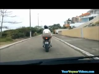 No panties in  motorcycle-6