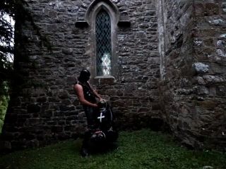 Outdoor Sex in the graveyard latex rubber nun gets face fuck and cock i-[lovely-femdom.com - best femdom porn online]-2