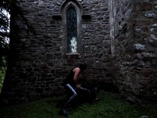 Outdoor Sex in the graveyard latex rubber nun gets face fuck and cock i-[lovely-femdom.com - best femdom porn online]-8