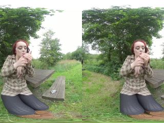 free porn clip 10 [VRSmokers] Ellie Louise Picnic Table; Busty Amateur Solo Softcore Smoking (Ocul… on solo female lesbian anal fetish-0