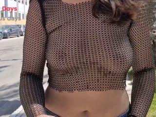 [GetFreeDays.com] I flash my tits in the center of a busy city. See-through blouse, visible breasts and erect nipples Adult Film March 2023-2