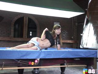 Ammy has fun on the pool table-5