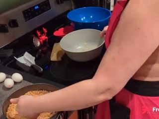 [GetFreeDays.com] Nude Hot Wife in Kitchen locks up Cuck and Makes a cake Porn Stream December 2022-5