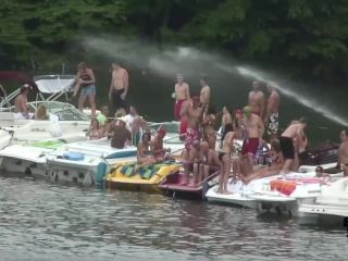 Girls Getting Naked on the Lake Lesbian!-5