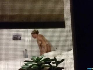 Changing in bedroom window spy-3