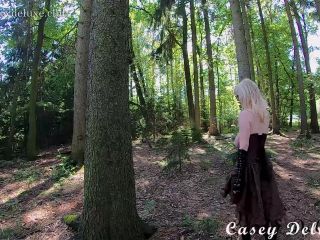 Casey Deluxe – Cable Tied Tit Bouncing In The Woods – Fullhd 1080P(Big Tits porn)-8