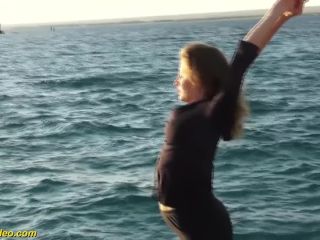 Hot Flexi Girl Alisa Adelson Loves Naked Yoga On The Beach.-0
