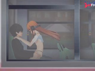 [GetFreeDays.com] Futaba Sakura and Ren Amamiya have deep fucking on the bus. - Persona 5 Hentai Adult Stream June 2023-4