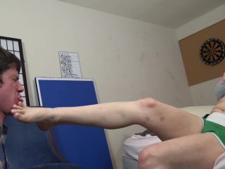 Brutal slapping with hands and feet by Miss Kate Storm.-0