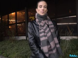 Night time outdoor sex at the station Public!-0