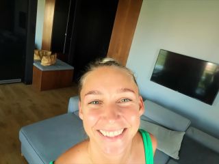 Horny Tanned Blonde Invites Stranger To Her Home To Fuck Her Hard 1080p-1