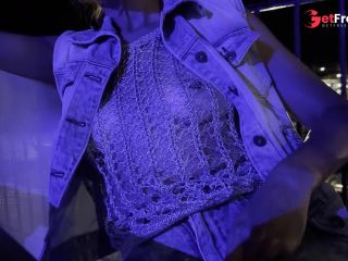 [GetFreeDays.com] Husband show my tits and pierced nipples in restaurant and bar in totaly transparent shirt Adult Film January 2023-4