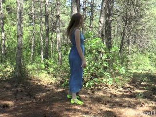 Isabel Stern strips and masturbates in the forest Hairy!-1