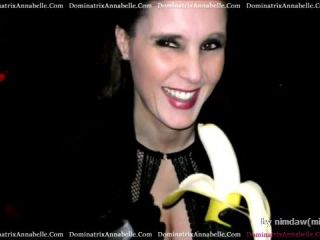 Video online DominatrixAnnabelle – The Banana Challenge - Instructions-8