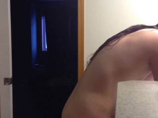 Hidden spy cam of roommate getting lotioned after shower-2