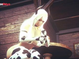 [GetFreeDays.com] Slutty Blonde With Huge Tits Dresses Up Like A Cow And Rides You Fantasy Cosplay Sex Video February 2023-3