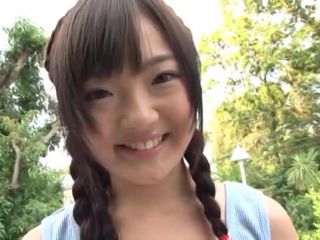 Hot Asian teen Niina Aizawa poses for her horny guy Asian-5