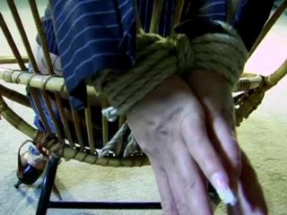 Maya chairtied stripped and  tit-grabbed-2