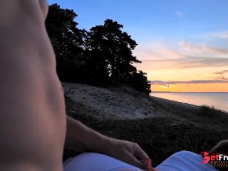 [GetFreeDays.com] SUNRISE CREAMPIE on a public beach, TWO CUMSHOTS, woke up 4am to film, welcum2mybed Mona and Alex Sex Video October 2022-9