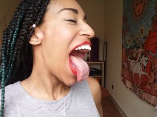 My big mouth and fat tongue Black!-7