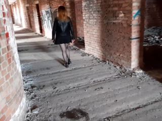 [Amateur] fucking guy's ass in an abandoned building (pegging)-0