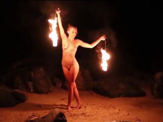 Mistress Alana - Nude Fire Dancing(Femdom porn)-0