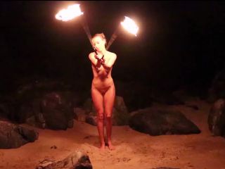 Mistress Alana - Nude Fire Dancing(Femdom porn)-1